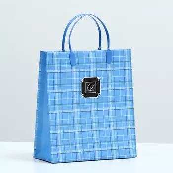 Пакет «Джентльмен», синий, мягкий пластик, 2623 см, 110 мкм