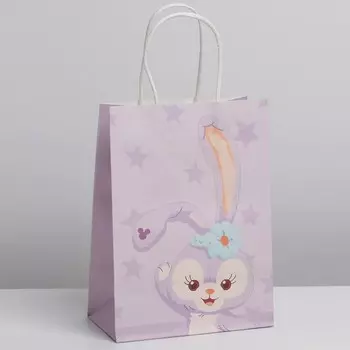 Пакет «Фиолетовый зайка», 15 х 21 х 10 см