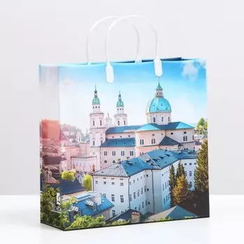 Пакет "Город", мягкий пластик, 29 x 30 см, 100 мкм