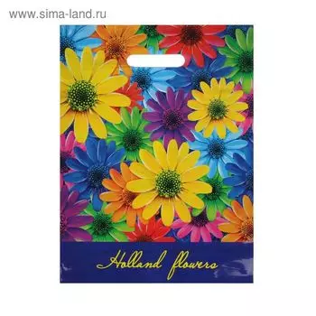 Пакет "Клумба", полиэтиленовый с вырубной ручкой, 31х40 см, 60 мкм