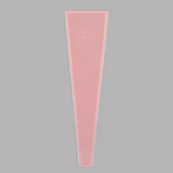 Пакет конус для цветов, «Любовь», 12.5+445 см, розовый