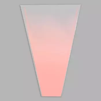 Пакет конус для цветов, "Переход", 29+10х45 см, пудровый