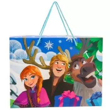 Пакет подарочный-коробка «С Новым годом!» 15 х 40х30 см, Холодное Сердце