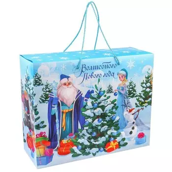 Пакет-коробка «Волшебного Нового Года» 194050 см, Холодное Сердце
