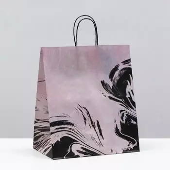 Пакет крафт "Чёрное море", 32 х 19,5 х 37 см