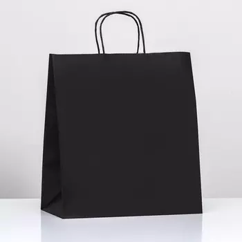 Пакет крафт «Радуга», чёрный, 32 х 19,5 х 37 см, 80 г/м2, 1 шт