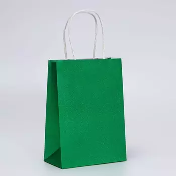 Пакет подарочный бумажный с глиттером лазурный, 15821 см