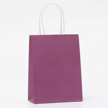 Пакет крафт сиреневый, круглая ручка, 15126 см, 120 г