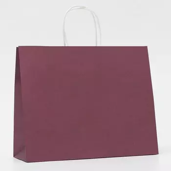 Пакет крафт винный, круглая ручка, 31.52511.5 см, 120 г