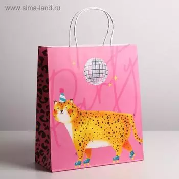 Пакет крафтовый Party, 26 × 30 × 11,5 см