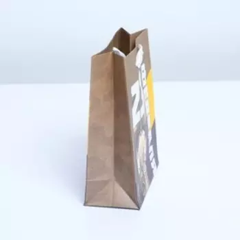 Пакет подарочный крафтовый, упаковка, «Танки», 12 х 15 х 5,5 см