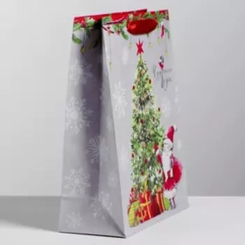 Пакет крафтовый вертикальный «Новогоднего чуда», MS 18 × 23 × 8 см