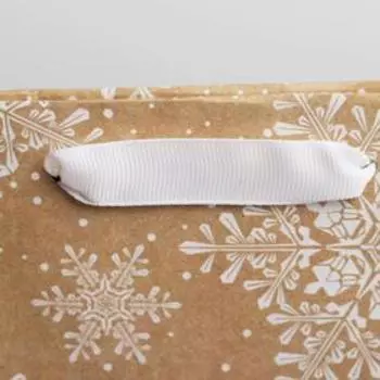 Пакет подарочный новогодний крафтовый «С Новым годом», MS 18 х 23 х 10 см