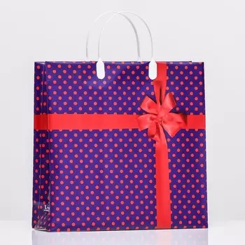 Пакет «Красный бантик», мягкий пластик, 2930 см