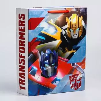 Пакет подарочный, 31х40х11 см, Трансформеры