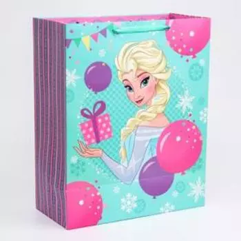 Пакет подарочный "Чудеса ждут тебя" 40х49х19 см, Холодное сердце