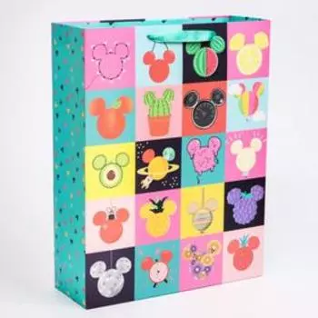 Пакет подарочный, 31х40х11 см, Микки Маус