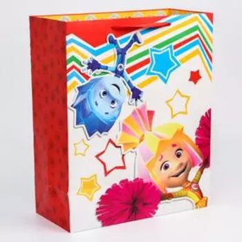 Пакет ламинированный вертикальный, 40 х 49 х 19 см "С Днем рождения", Фиксики