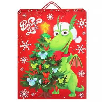 Пакет ламинат вертикальный, "Время чудес!", 31х40х11,5 см, Микки Маус