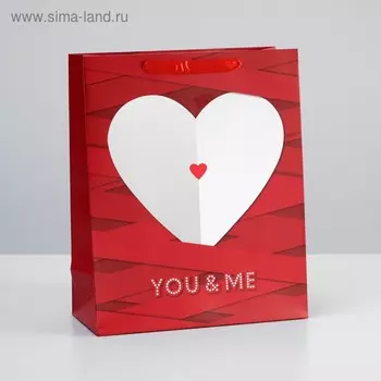 Пакет подарочный ламинированный, 26 x 32 x 12 см