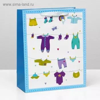 Пакет ламинированный "Забота мамы" 26x32x12