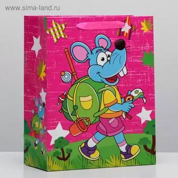 Пакет подарочный ламинированный, 26 x 32 x 12 см