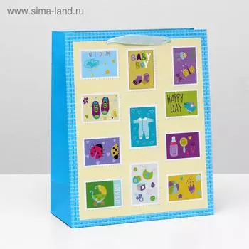 Пакет ламинированный "Baby boy" 26x32x12