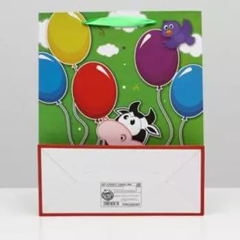 Пакет подарочный ламинированный, 26 x 32 x 12 см