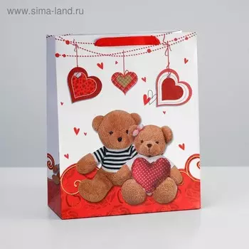 Пакет подарочный ламинированный, 26 x 32 x 12 см