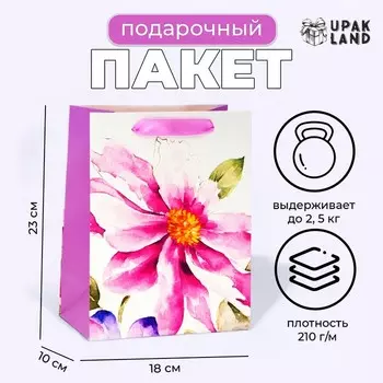 Пакет ламинированный «Акварель», MS 18 23 10 см