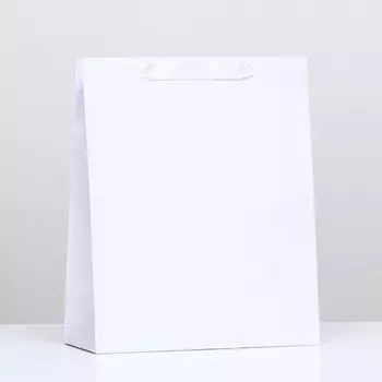 Пакет подарочный ламинированный «Белый», 263212 см