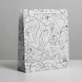 Пакет подарочный ламинированный, упаковка, For you, ML 21 х 25 х 8 см