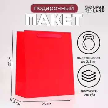 Пакет подарочный ламинированный «Фуксия», ML 232711.5 см