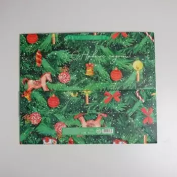 Пакет подарочный новогодний ламинированный «Ёлочка нарядная», XL 49 х 40 х 19 см