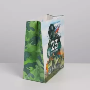 Пакет подарочный ламинированный вертикальный, упаковка, «Победа», ML 23 х 27 х 11,5 см