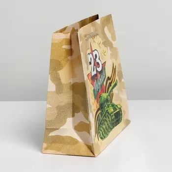 Пакет ламинированный горизонтальный «Танк», MS 23 × 18 × 8 см