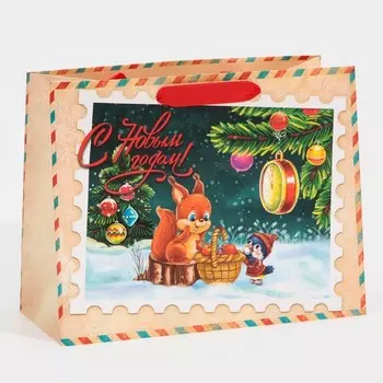 Пакет ламинированный горизонтальный «Зимний вечер», MS 18 23 10 см