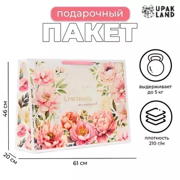 Пакет ламинированный «Красивых моментов», XXL 614620 см