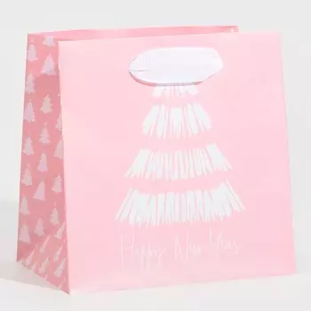 Пакет ламинированный квадратный «Любовь и добро», 14 × 14 × 9 см