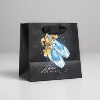 Пакет ламинированный квадратный «Путь к мечте», 14 × 14 × 9 см