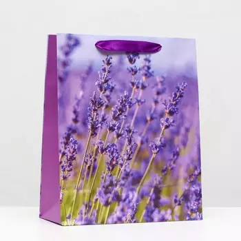 Пакет ламинированный "Лаванда" 26x32x12