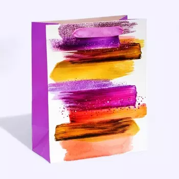 Пакет ламинированный «Мазки», MS 18 23 10 см