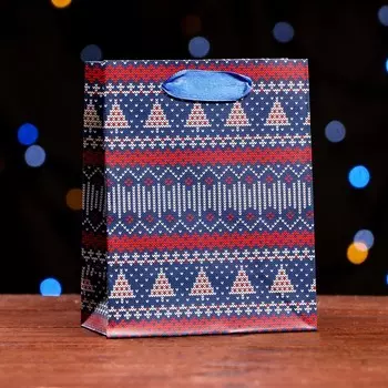 Новый год. Пакет ламинированный "Мечтатель" 11,5 х 14,5 х 6 см