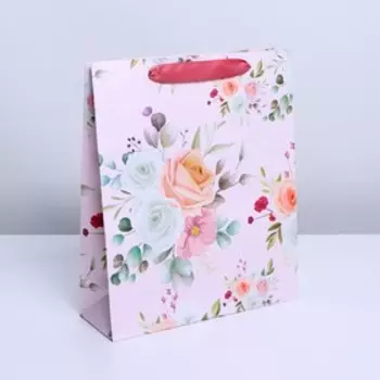 Пакет ламинированный «Нежность», M 26 × 30 × 9 см