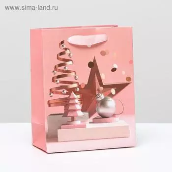 Пакет ламинированный «Новогодние фигуры», 11.514.56 см