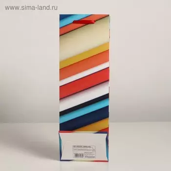 Пакет ламинированный под бутылку, 12936 см