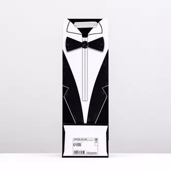 Пакет ламинированный под бутылку, 12 х 9 х 36 см