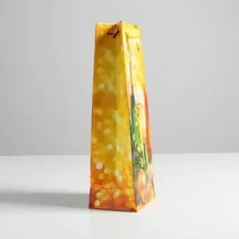 Пакет ламинированный под бутылку «Исполнения желаний!», 13 x 36 x 10 см