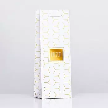 Пакет ламинированный под бутылку «Ромбики»,133610 см