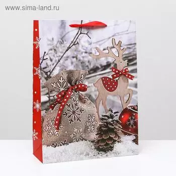 Пакет ламинированный "Подарочный", 31 x 42 x 12 см